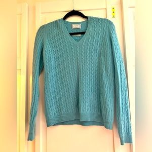 Vintage R. Derwin cashmere cable knit 2 ply sweater S
